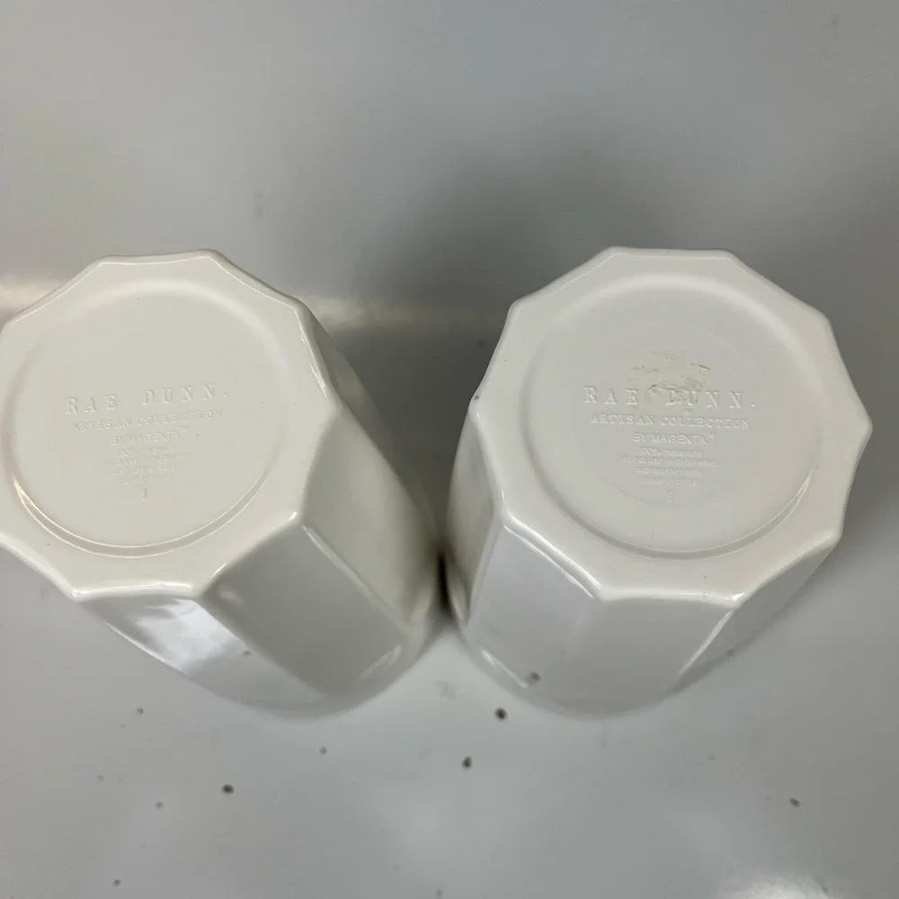 Rae Dunn Melamine Holiday Tumbler Set of Two 22oz Cup‎ Christmas Collection EUC